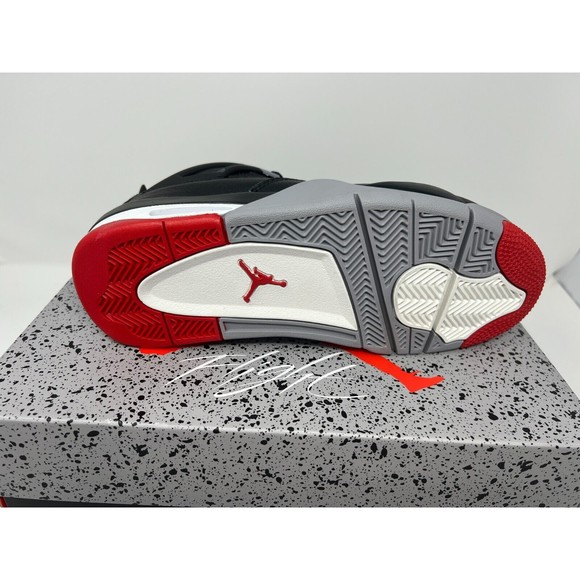 Air Jordan 4 Retro Bred Reimagined (GS) Youth Shoes FQ8213-006 Size 7Y - Picture 7 of 9